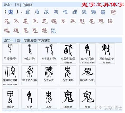 鬼 象形|「鬼」字是不是象形字？如果是，那么鬼长什么样子，。